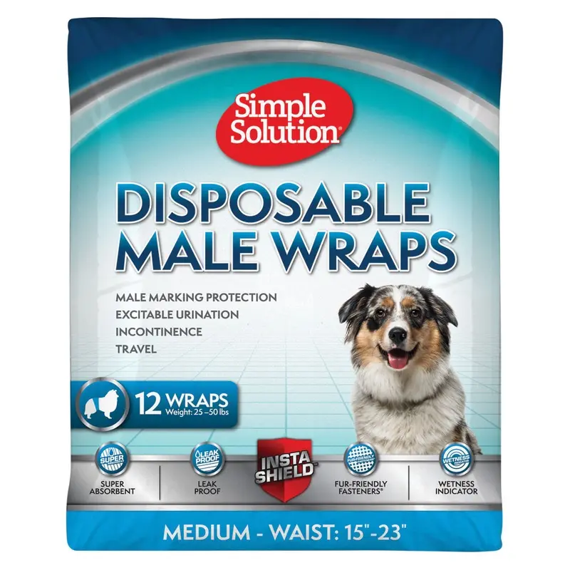 Simple Solution Disposable Male Wrap - Medium