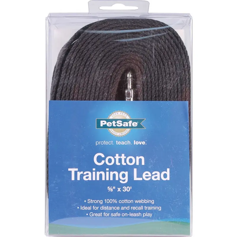 Cotton Training Lead - Black - 5/8 X 30