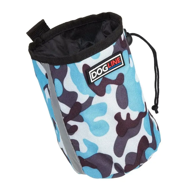 DogLine - Treat Pouch with Waste Dispenser Blue Camo