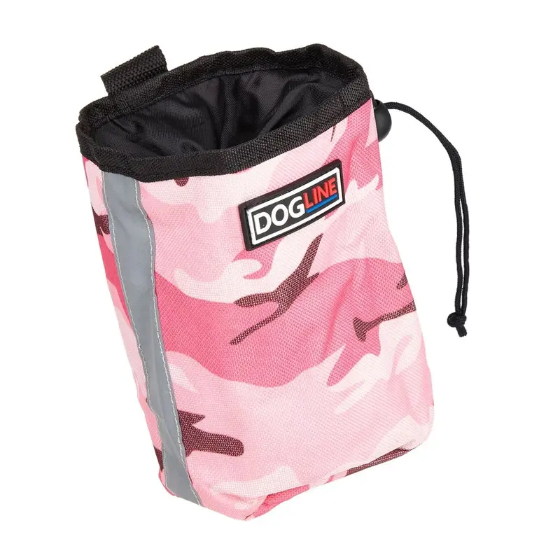 DogLine - Treat Pouch with Waste Dispenser Pink Camo