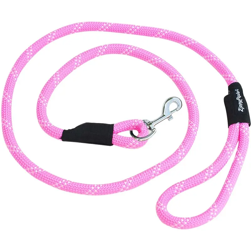 Zippy Paws - Climber Rope Pink Leash 6ft