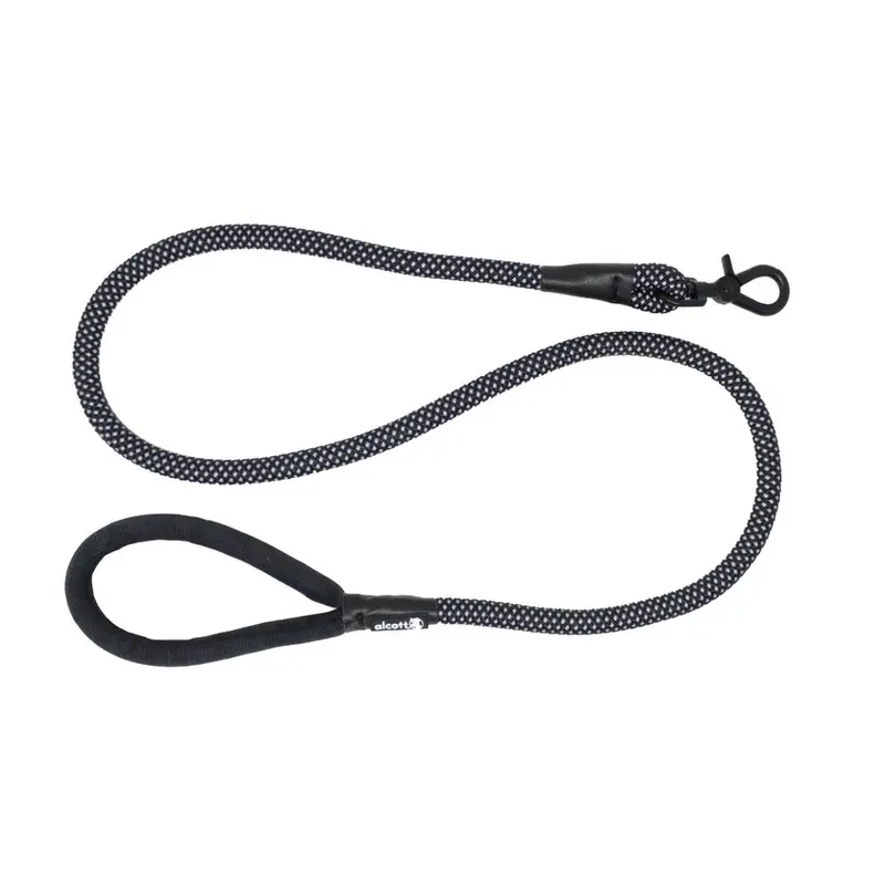 Alcott - Rope Black Clip Leash Md