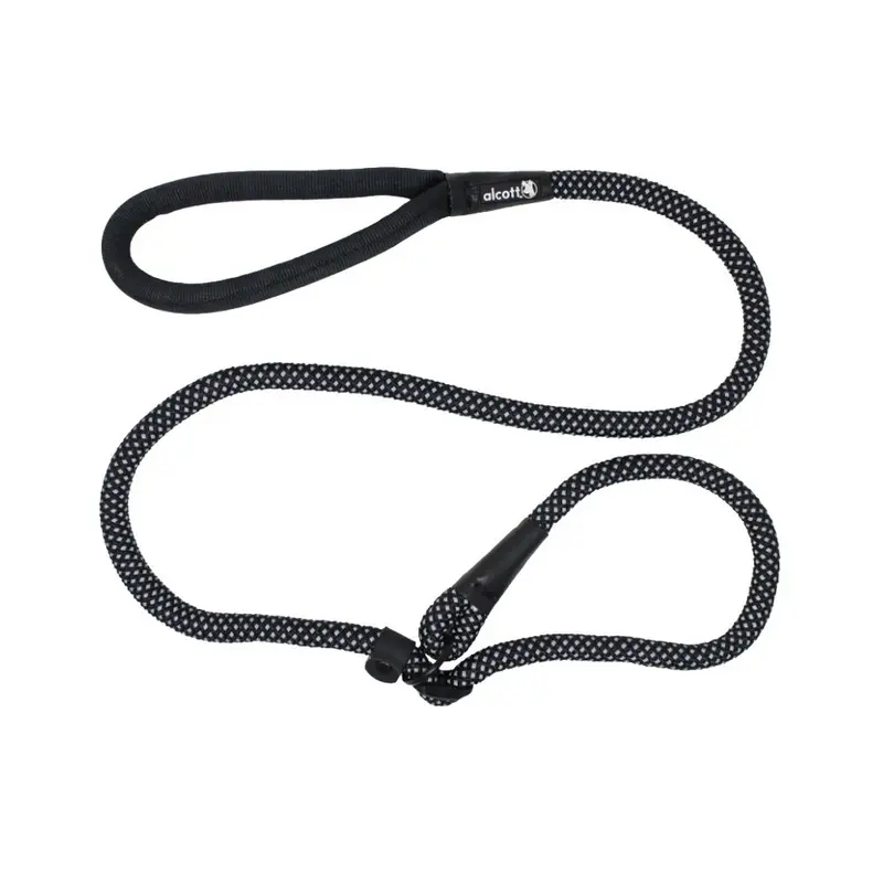 Alcott - Rope Black Slip Leash Md