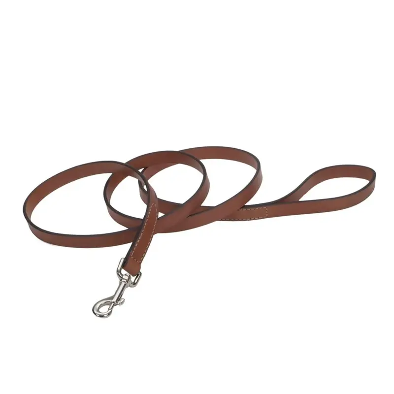 Coastal - Circle T Leather Tan Leash 5/8inx4ft