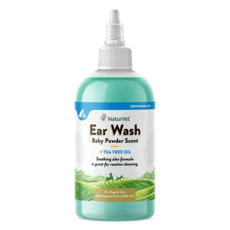 Naturvet Ear Wash W/ Tea Tree Oil 8 Oz.