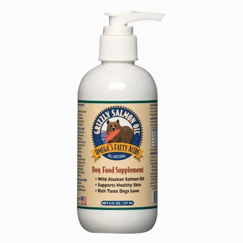 GRIZZLY SALMON OIL PLUS - DOGS - 8 OZ. PUMP