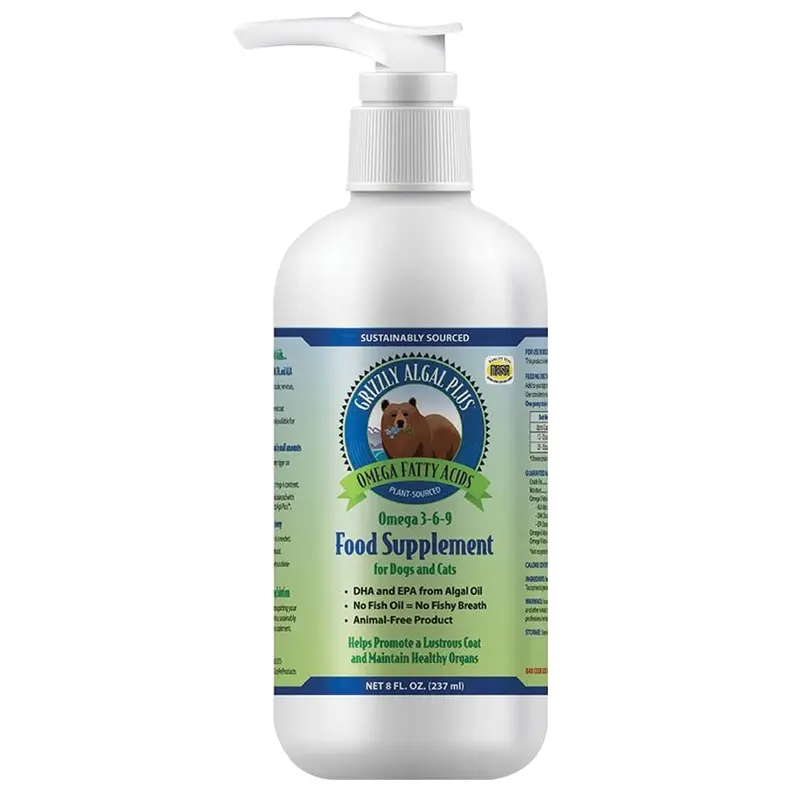 GRIZZLY ALGAL OIL - DOG/CAT - 8 OZ