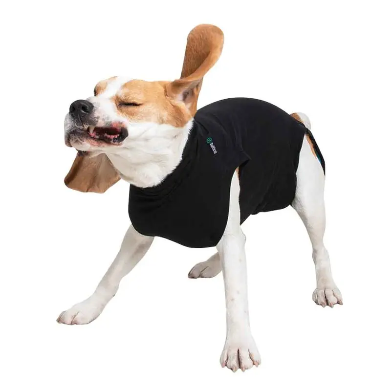 Suitical Black Recovery Suit - Dog - Small