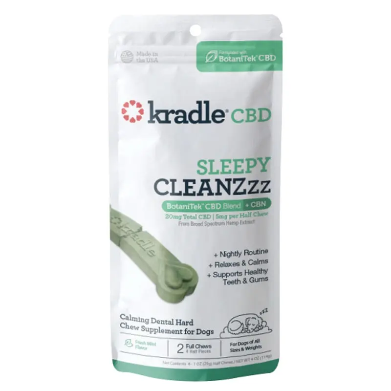 KRADLE - CBD/CBN SLEEPY CLEANZZZ - MINT CHEW - 20MG - 2CT