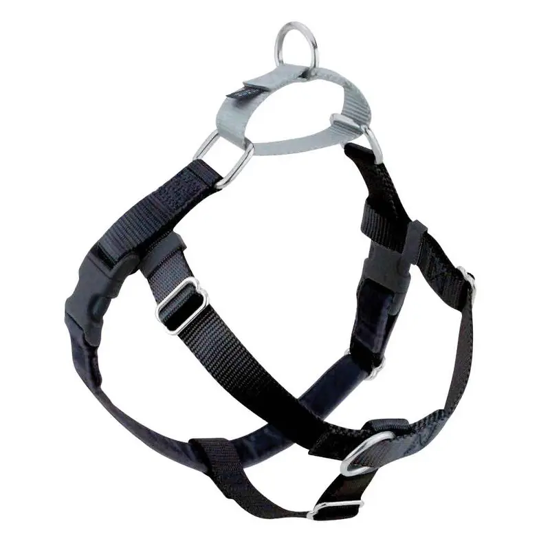2 Hounds - Freedom No-Pull Black Harness 1in Lg