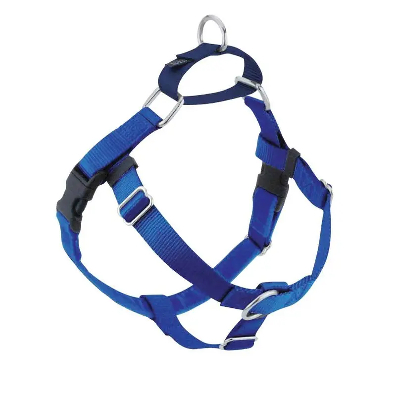 2 Hounds - Freedom No-Pull Royal Blue Harness 5/8in Md