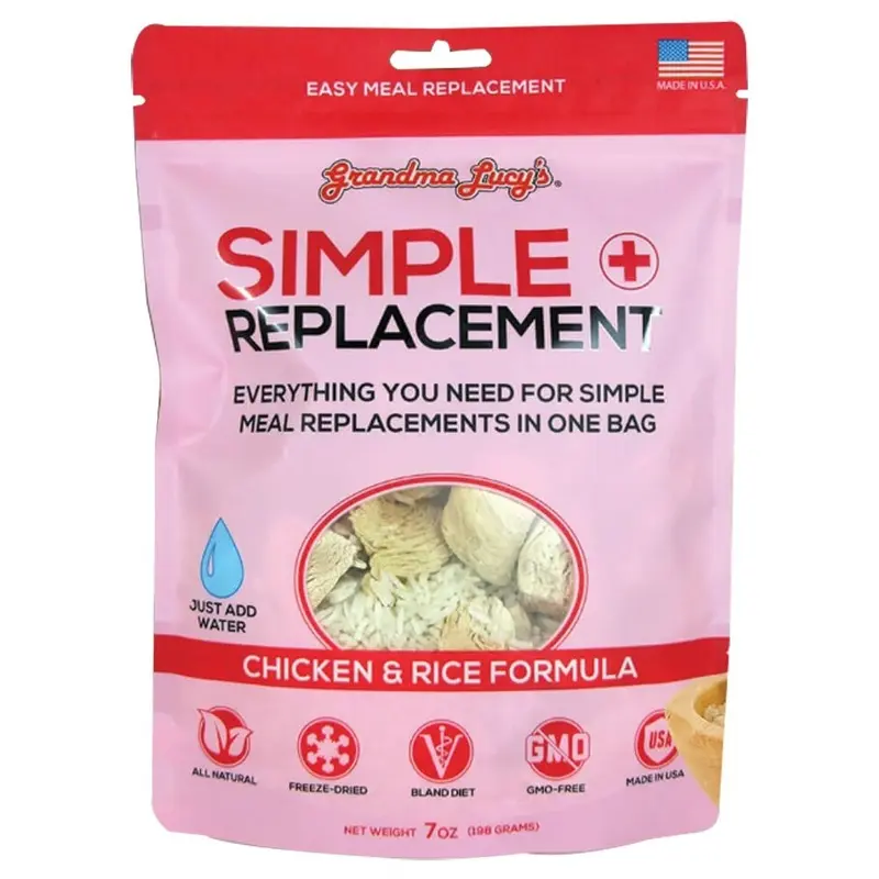 Grandma Lucys - Simple Replacement Chicken & Rice FD Dog/Cat Supplement Food 7oz.