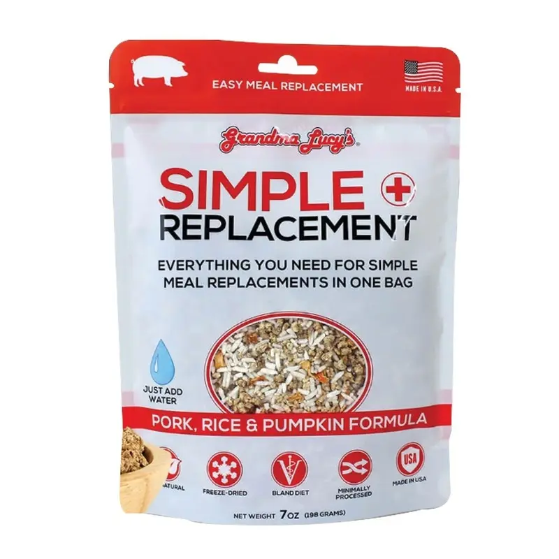 Grandma Lucys - Simple Replacement Pork & Rice FD Dog/Cat Supplement Food 7oz.