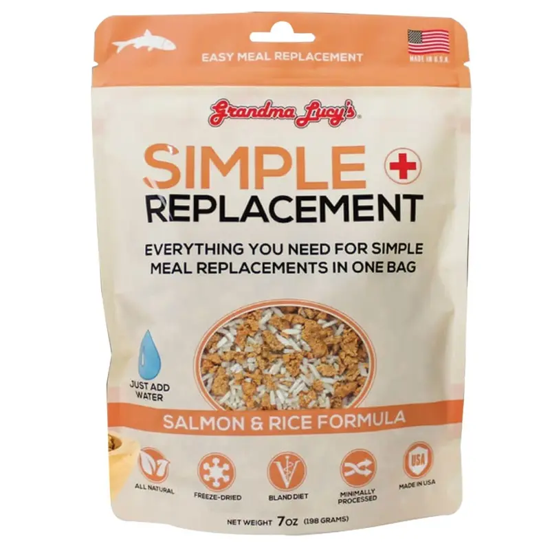 Grandma Lucys - Simple Replacement Salmon & Rice FD Dog/Cat Supplement Food 7oz.