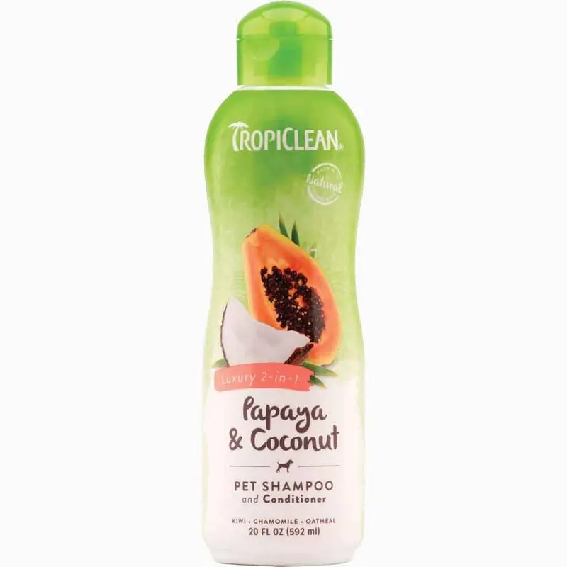 Tropiclean Pet Shampoo - Papaya & Coconut -20oz