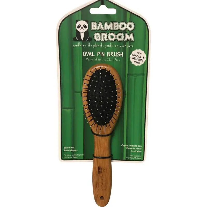 Bamboo Groom Oval Pin Brush - Sm/Md
