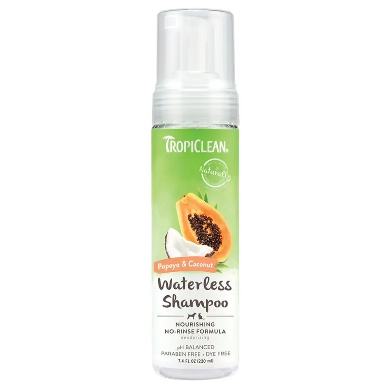 Tropiclean Dog Waterless Bath Shampoo - Papaya - 7.4 oz