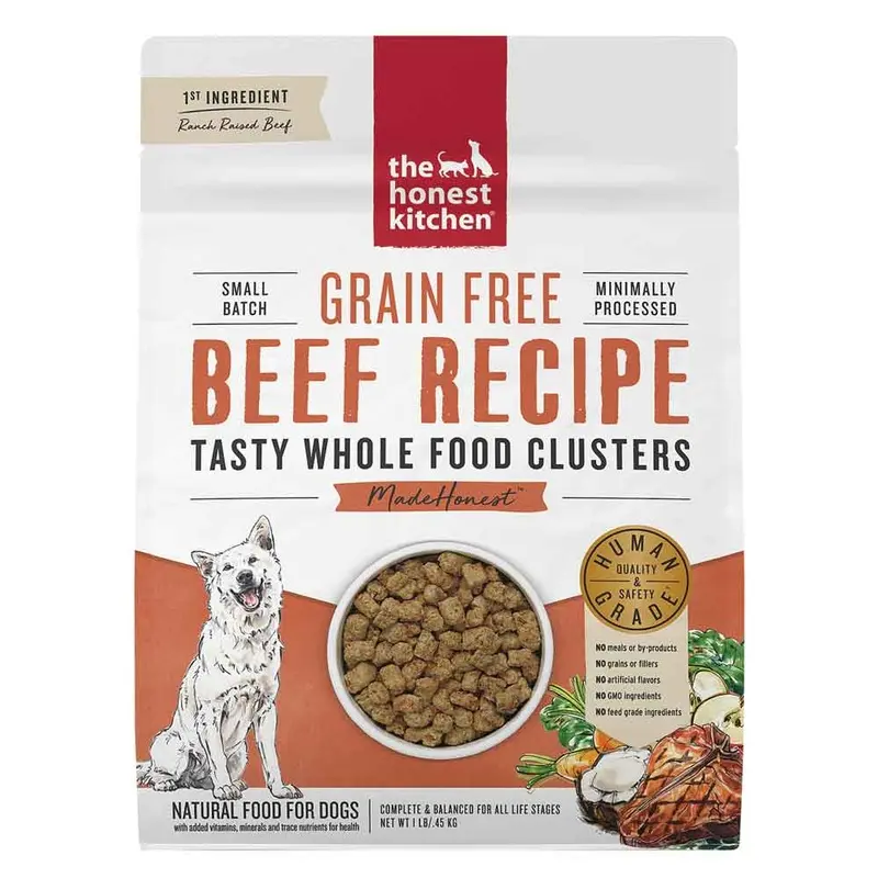 Honest Kitchen Dog - Dehydrated - Clusters - Beef - 1 lb