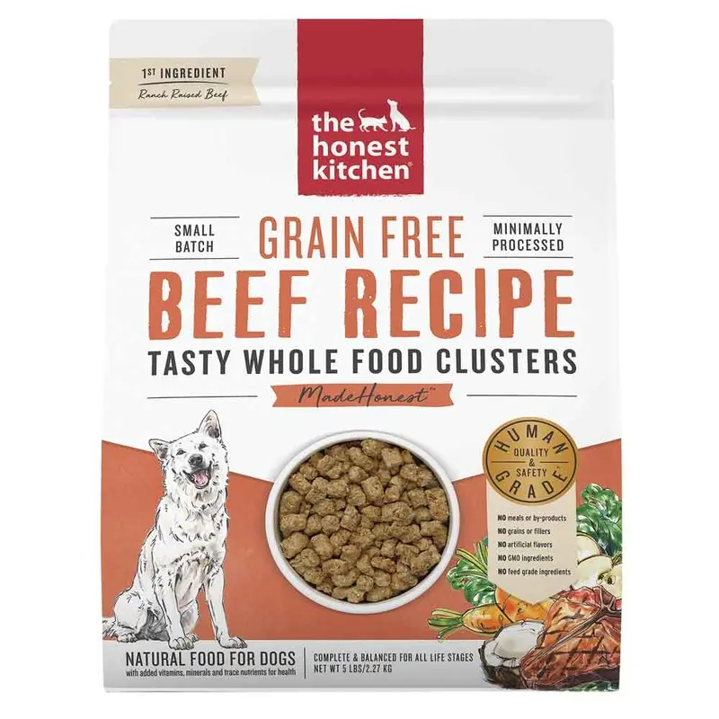 HONEST KITCHEN DOG - DEHYDRATED - CLUSTERS - BEEF - 5 LB