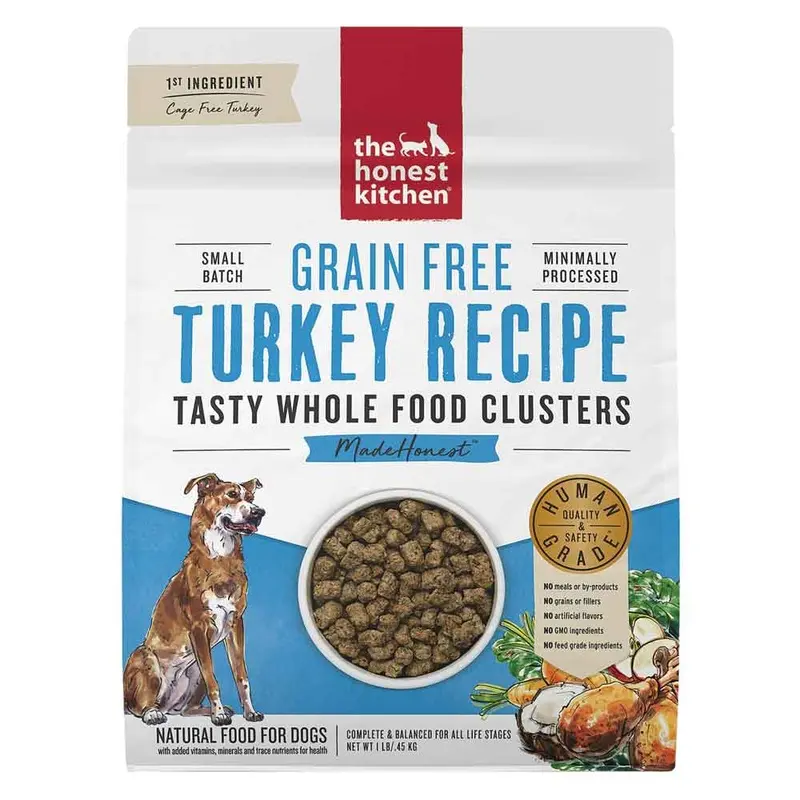 Honest Kitchen Dog - Dehydrated - Clusters - Turkey - 1 lb
