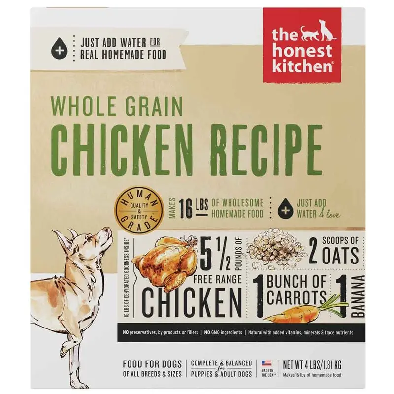 HONEST KITCHEN DOG - DEHYDRATED - WHOLE GRAIN CHICKEN - 4 LB