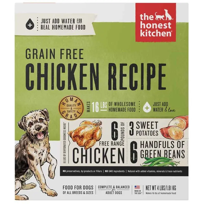 HONEST KITCHEN DOG FOOD - DEHYDRATED - CHICKEN - 4 LB