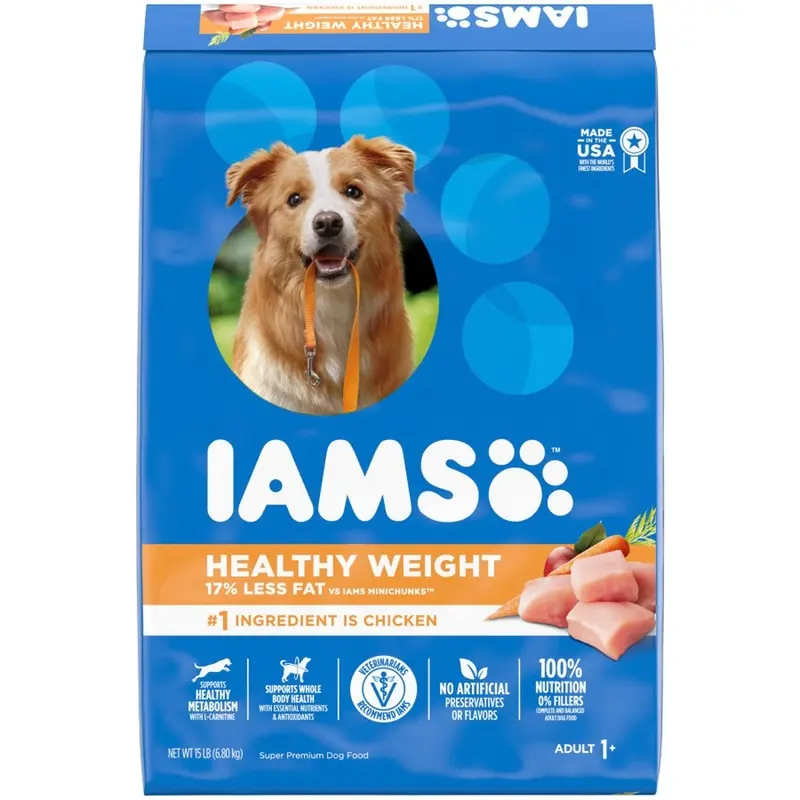 IAMS - PROACTIVE HEALTH OPTIMAL WEIGHT DOG FOOD 15LB