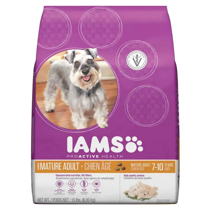IAMS - PROACTIVE HEALTH MATURE ADULT DOG FOOD 15LB