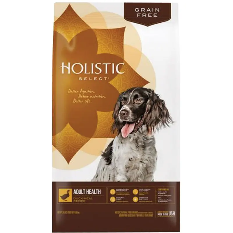 HOLISTIC SELECT GF DOG FOOD - DUCK - 24 LB