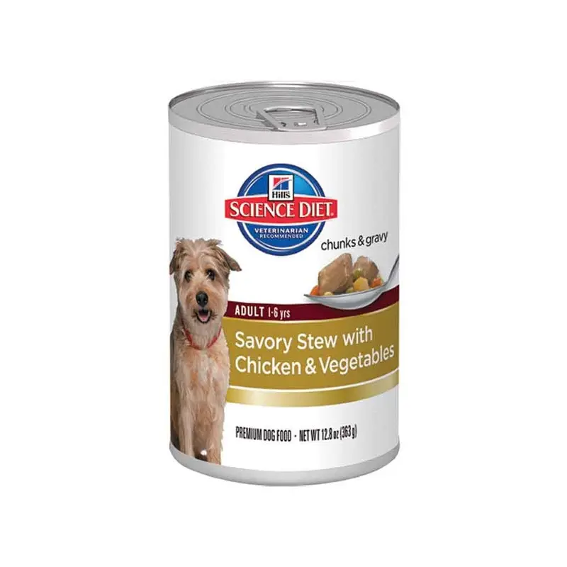 Hills Science Diet Dog - Adult - Savory Stew - Chkn/Veg - 12.8oz