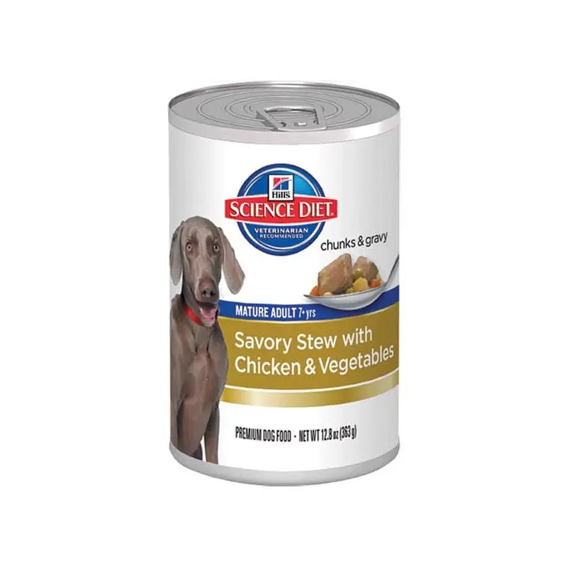 Hills Science Diet Dog - Senior - Savory Stew - Chkn/Veg - 12.8oz