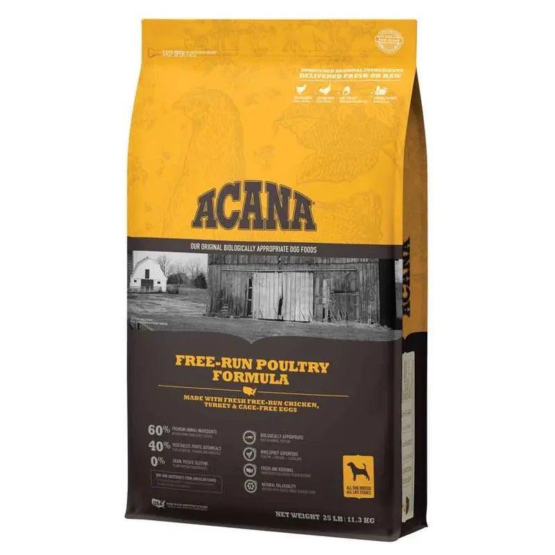 ACANA HERITAGE DOG FOOD - POULTRY - 25 LB