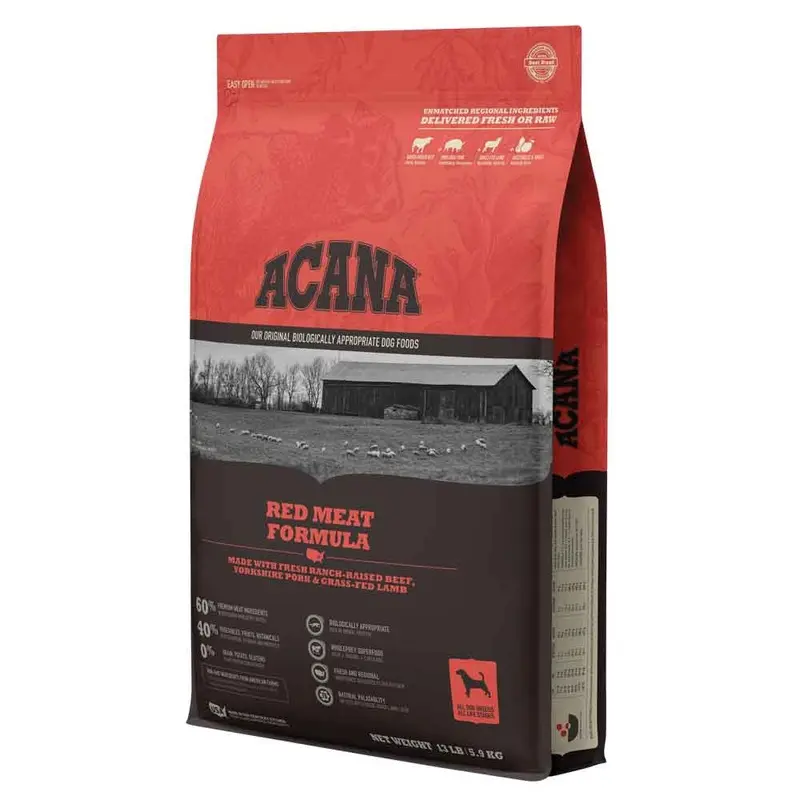 ACANA HERITAGE DOG FOOD - RED MEAT - 13 LB