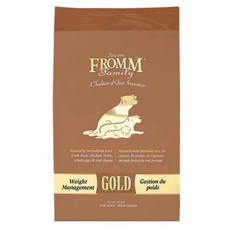 FROMM GOLD DOG FOOD - WEIGHT MANAGEMENT - 5 LB.