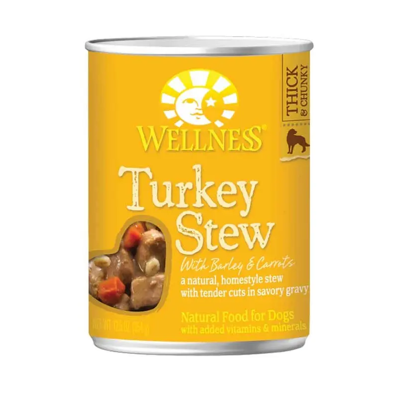 Wellness Dog Food - Trky Stew w/Barley & Carrots - 12.5 oz