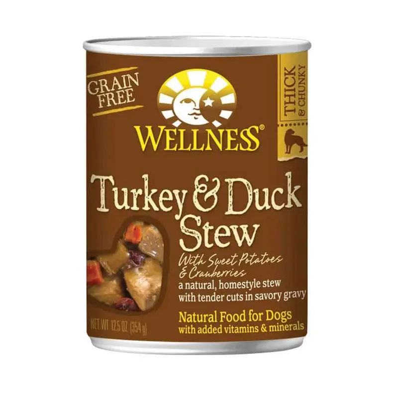 Wellness Dog - Turkey & Duck Stew w/Sweet Potato & Cranberry -12.5oz