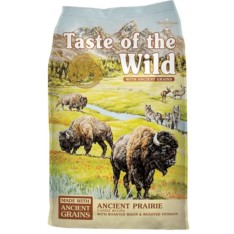 ANCIENT GRAINS PRAIRE RSTD BISON & VENISON DOG FOOD - 28 LB