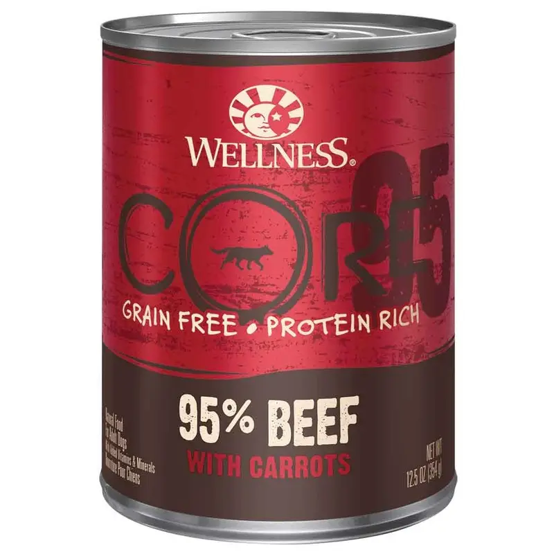 Wellness CORE 95% Dog Food - Beef & Carrots - 12.5 oz