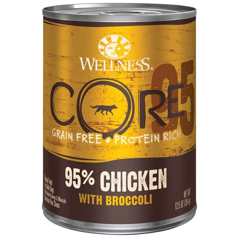 Wellness CORE 95% Dog Food - Chicken & Broccoli - 12.5 oz