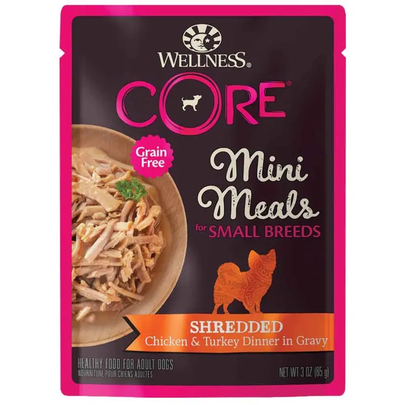 Wellness CORE Dog - MiniMeals Shredded - Chkn & Trky - 3 oz