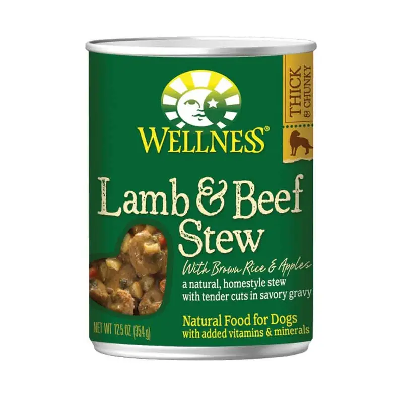 Wellness Dog - Lamb & Beef Stew w/Brown Rice & Apples -12.5oz