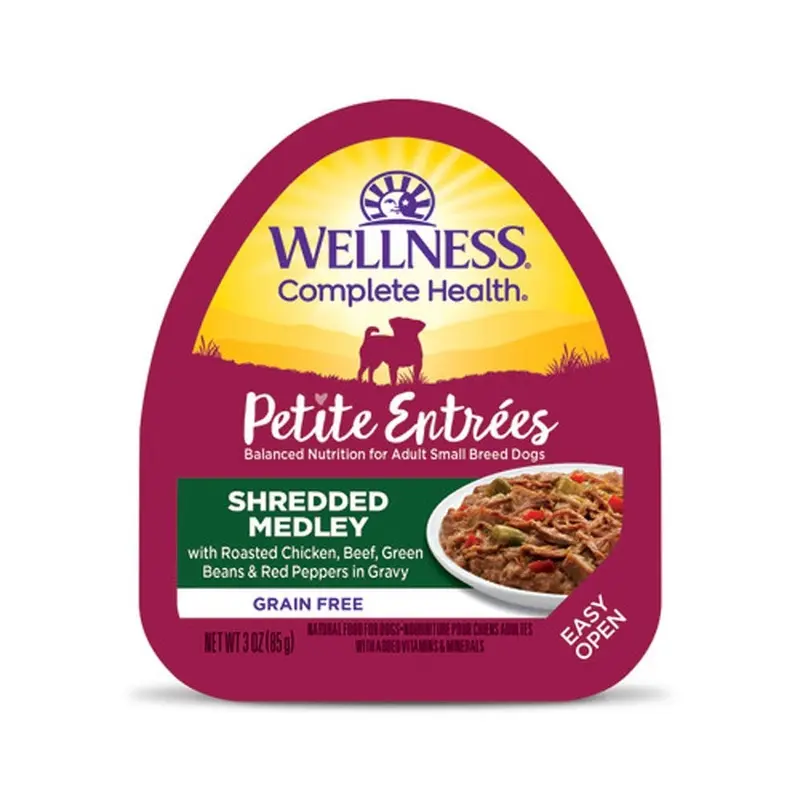 Wellness Petite Entrees Dog - Chicken,Beef,Beans & Red Pepper -3 oz