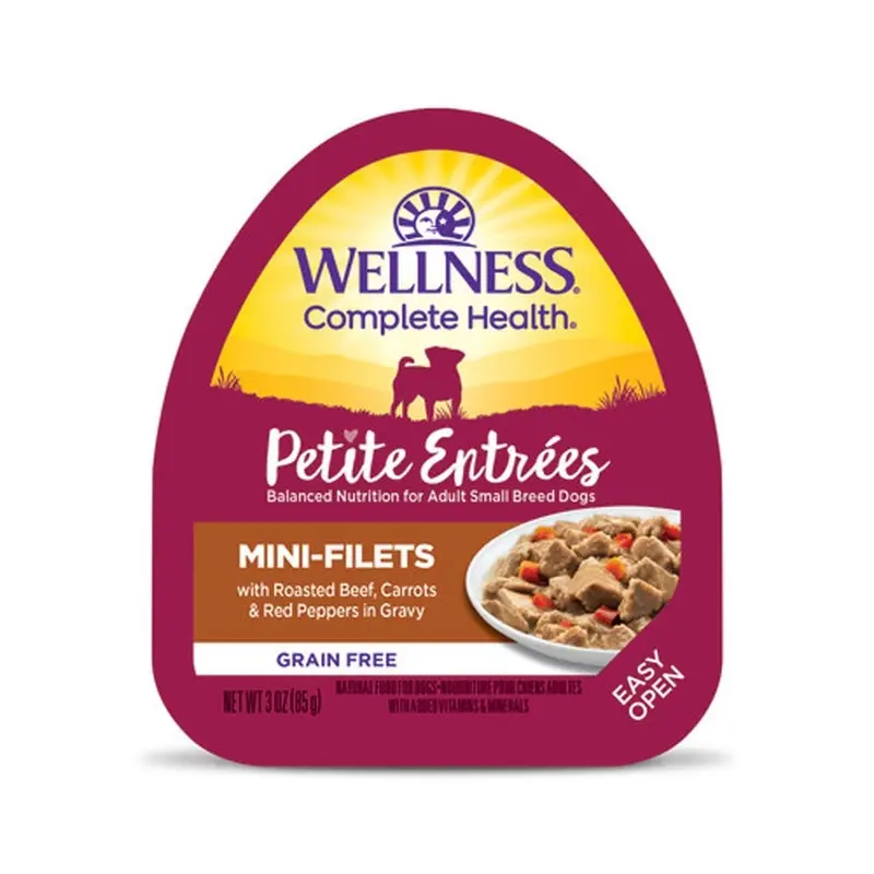 Wellness Petite Entrees Dog Food - Beef Mini-Filets - 3 oz