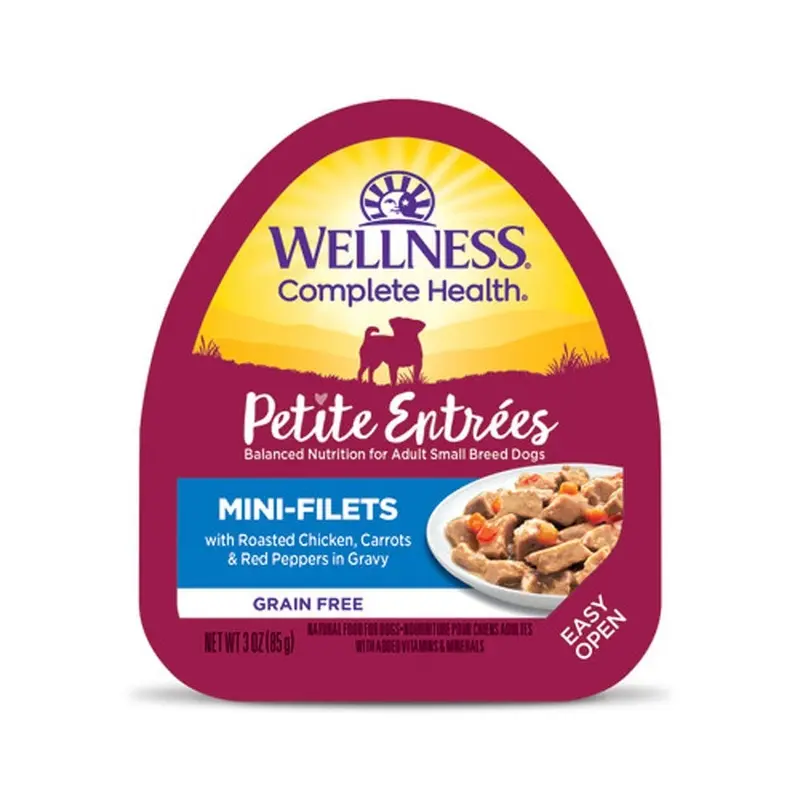 Wellness Petite Entrees Dog Food - Chicken Mini-Filets - 3oz
