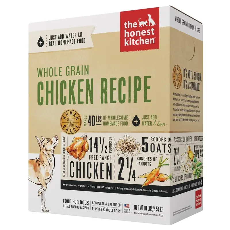 HONEST KITCHEN DOG - DEHYDRATED - WHOLE GRAIN CHKN - 10 LB