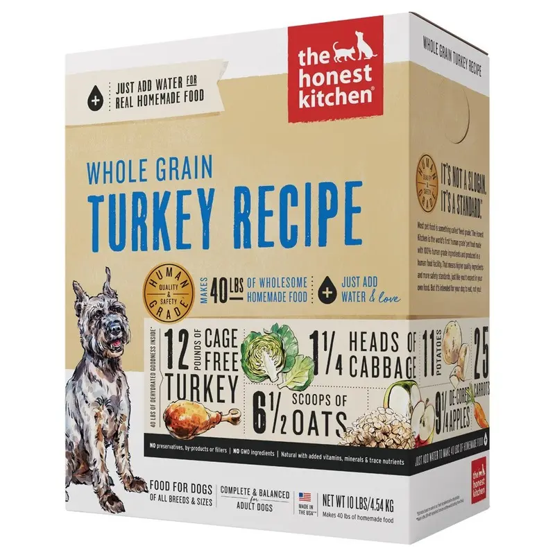 HONEST KITCHEN DOG - DEHYDRATED - WHOLE GRAIN TRKY - 10 LB