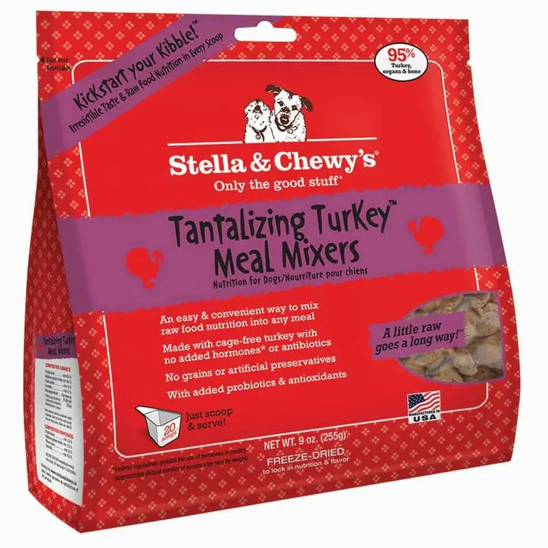 STELLA & CHEWY'S FD MIXERS FOR DOGS-TURKEY  9 OZ.