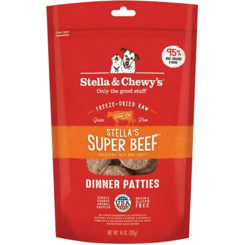 STELLA & CHEWY'S FREEZE DRIED - STELLA SUPER BEEF DIN - 15 OZ