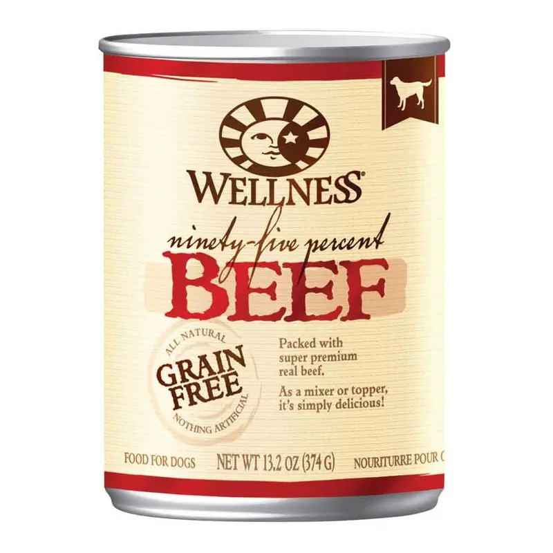 Wellness 95% Dog Food - Beef - 13.2 oz