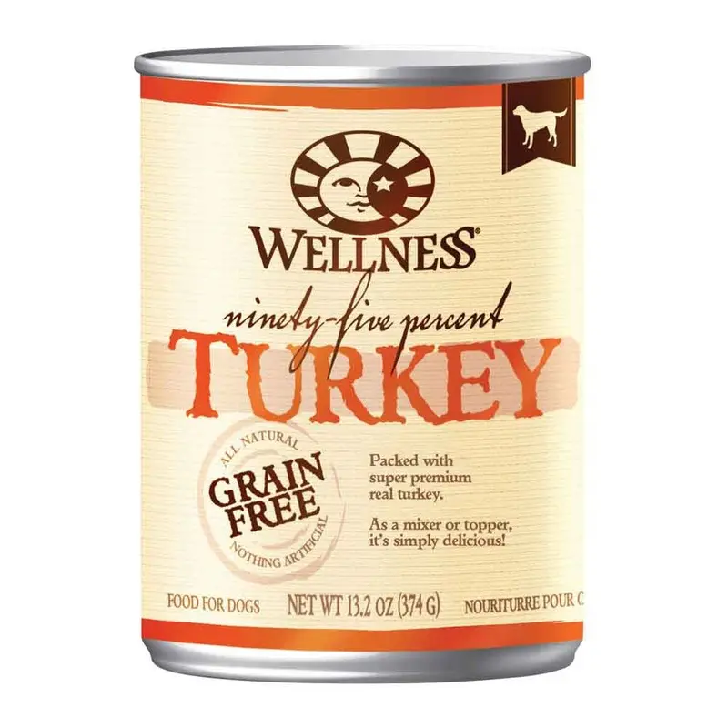 Wellness 95% Dog Food - Turkey - 13.2 oz